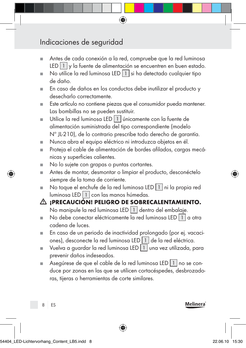 Indicaciones de seguridad | Melinera Z30253-BS User Manual | Page 6 / 39
