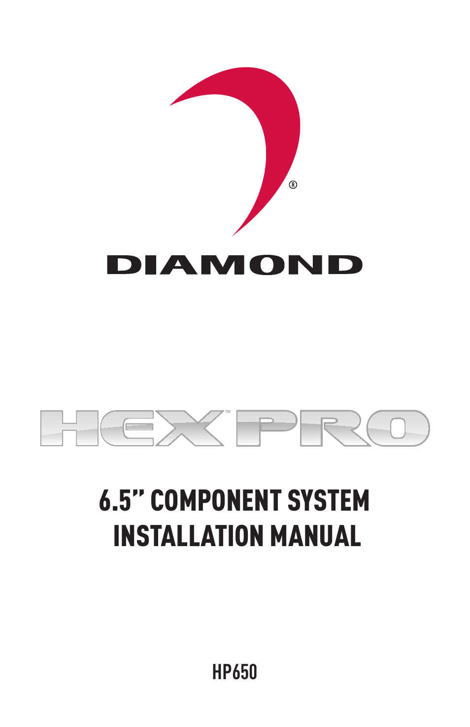 Diamond Audio Technology HP650 User Manual | 8 pages