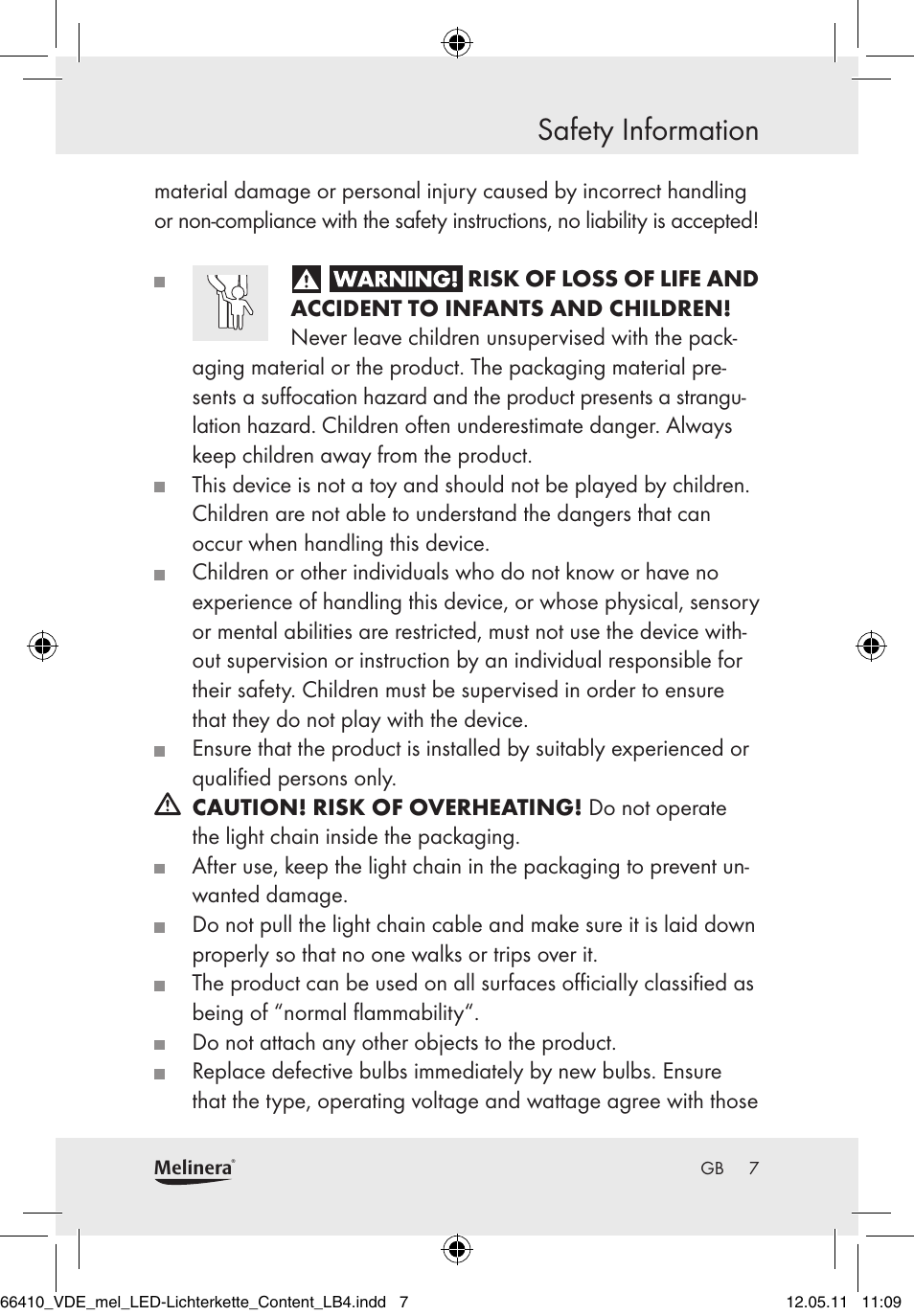 Safety information | Melinera Z30233A-BS/Z30233B-BS User Manual | Page 5 / 68