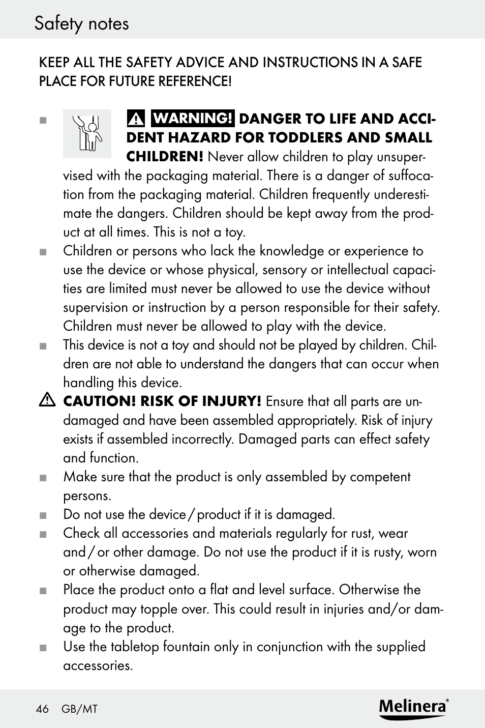 Melinera Z30094A-D User Manual | Page 46 / 68