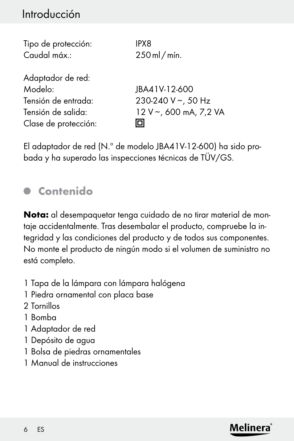 Melinera Z30094A-D User Manual | Page 6 / 68