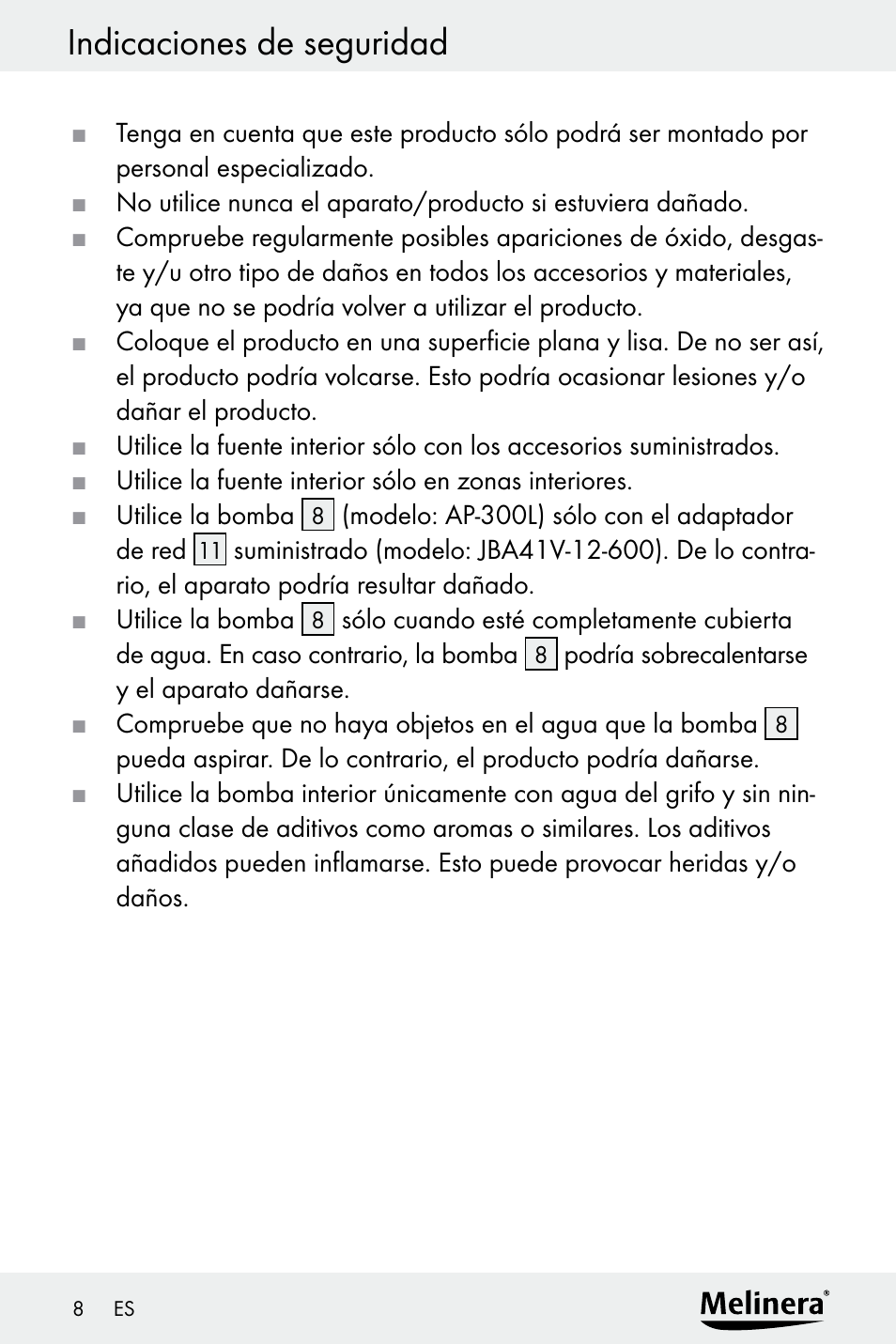 Melinera Z30094A-D User Manual | Page 8 / 68