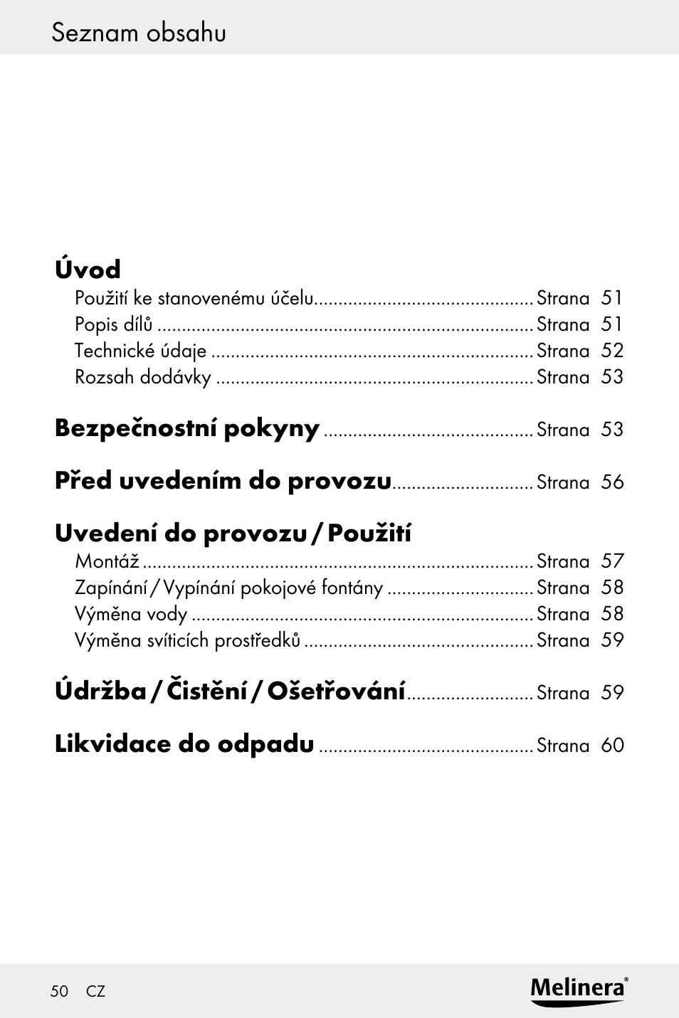 Melinera Z30094A-D User Manual | Page 50 / 88