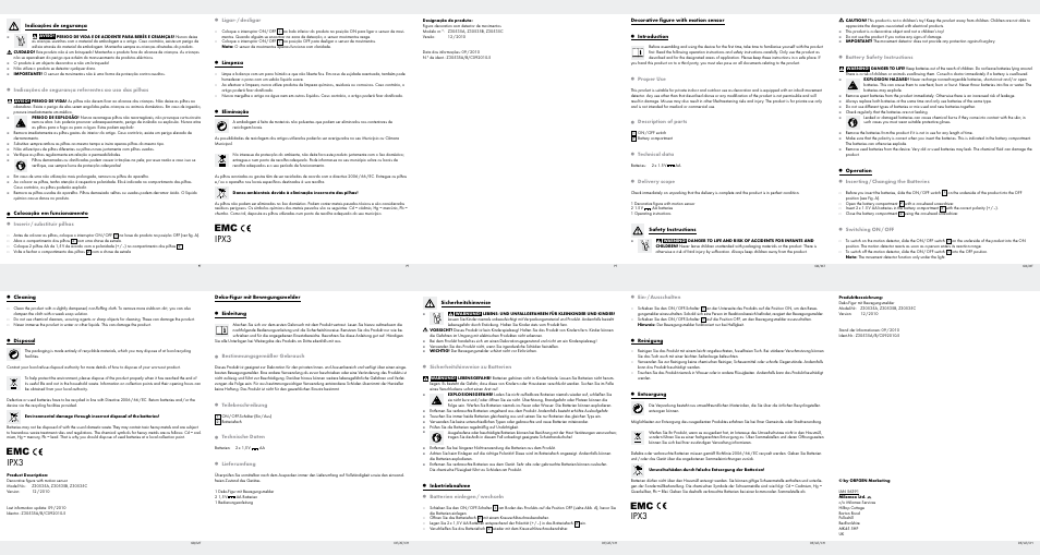 Ipx3 | Melinera Z30535 User Manual | Page 2 / 2