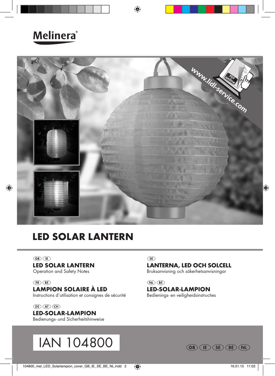 Melinera 104800-14-0х User Manual | 20 pages