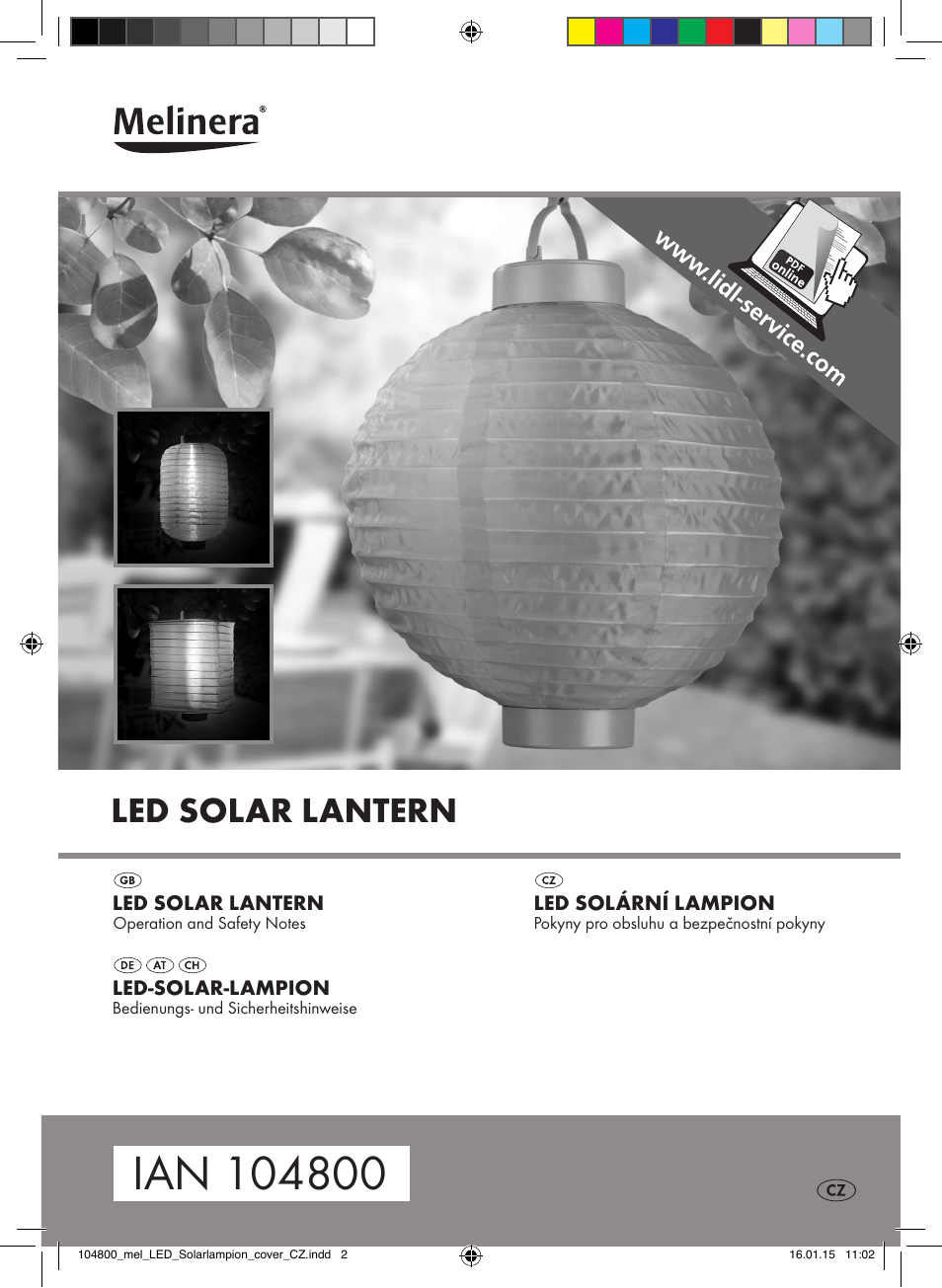 Melinera 104800-14-0х User Manual | 14 pages
