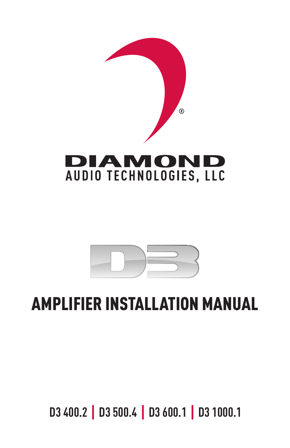 Diamond Audio Technology D3 600.1 User Manual | 12 pages
