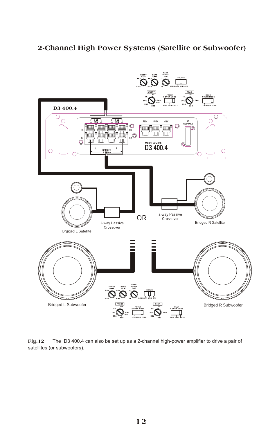 Diamond Audio Technology D3 Series User Manual | Page 12 / 16