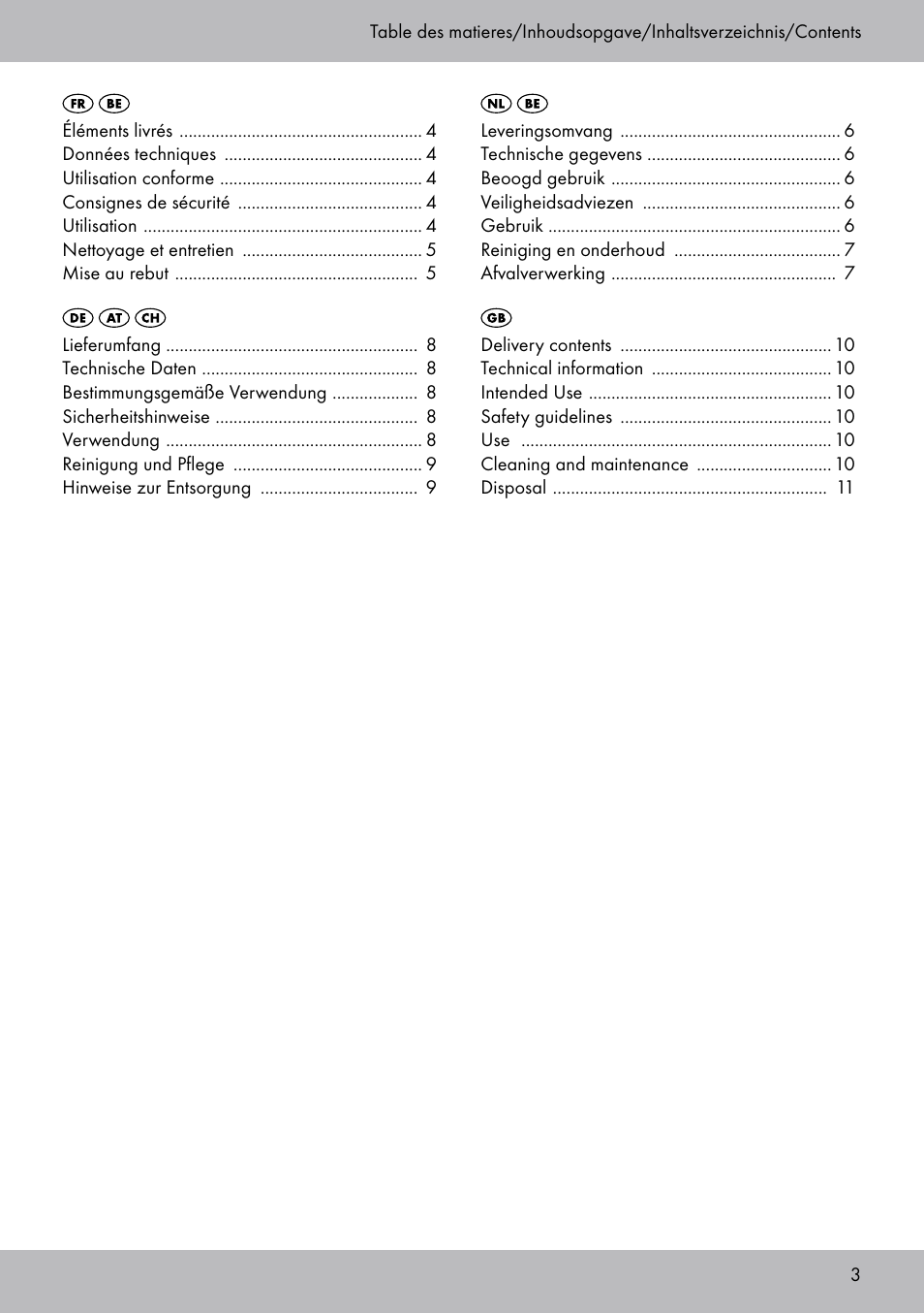 Melinera BL-2040 User Manual | Page 3 / 12