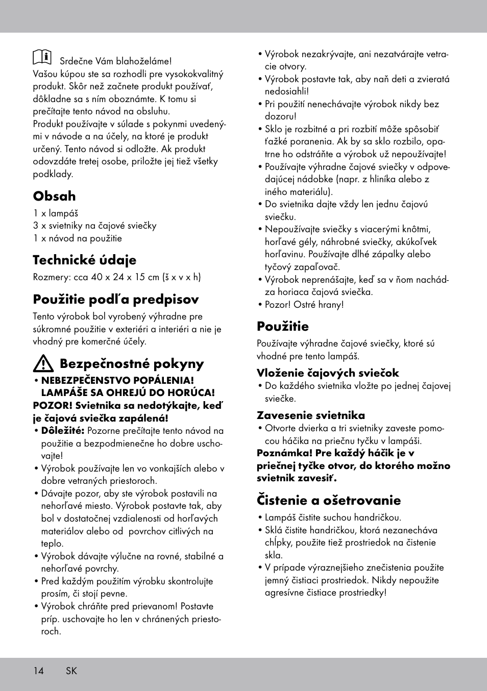 Melinera BL-2041 User Manual | Page 14 / 20