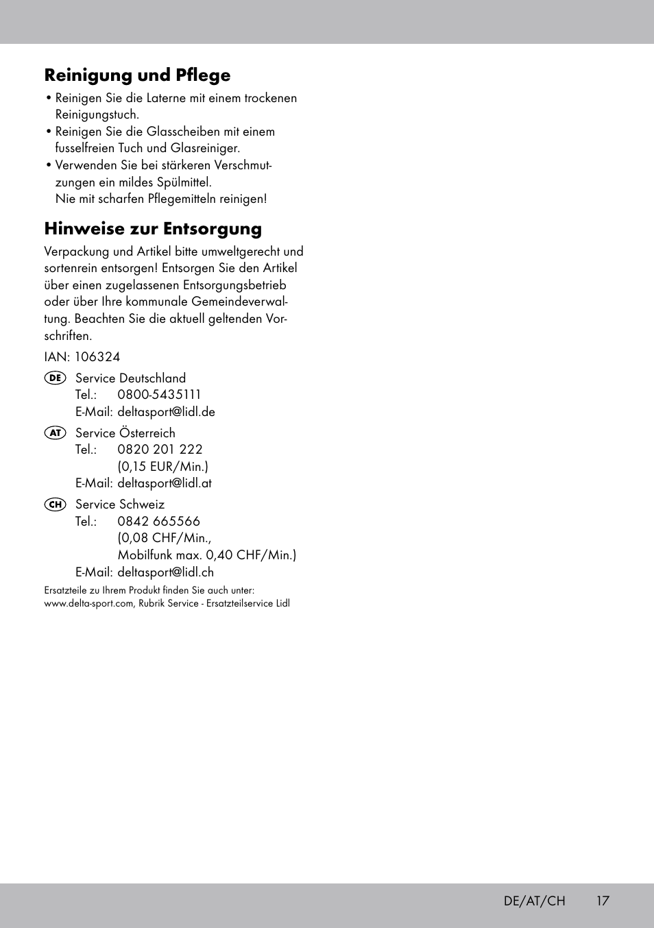 Reinigung und pflege, Hinweise zur entsorgung | Melinera BL-2041 User Manual | Page 17 / 20