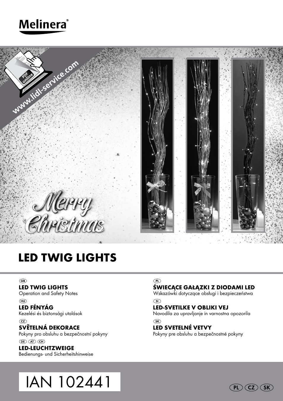 Melinera Z30906A/Z30906B/Z30906C User Manual | 26 pages