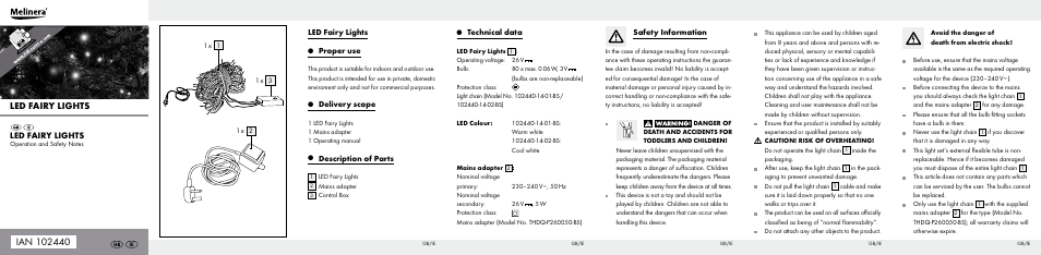 Melinera 102440-14-01-BS/ 102440-14-02-BS User Manual | 2 pages