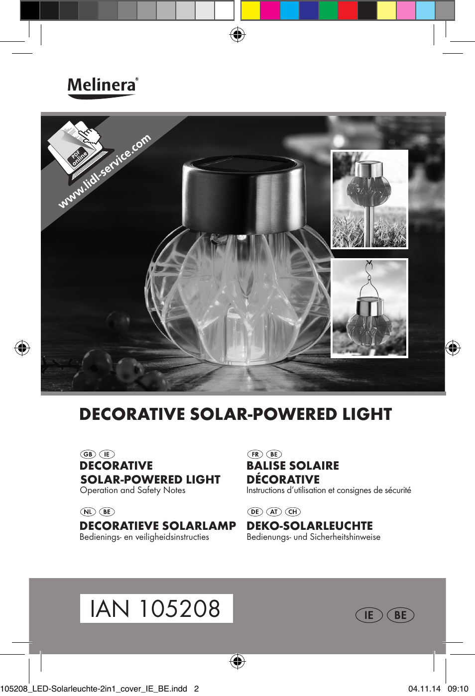 Melinera 105208-14-0х User Manual | 50 pages