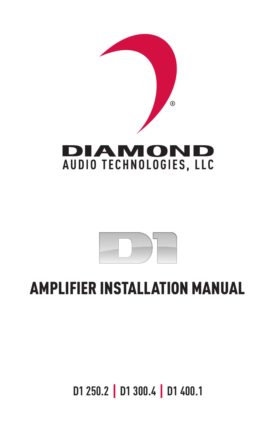 Diamond Audio Technology D1 300.4 User Manual | 12 pages