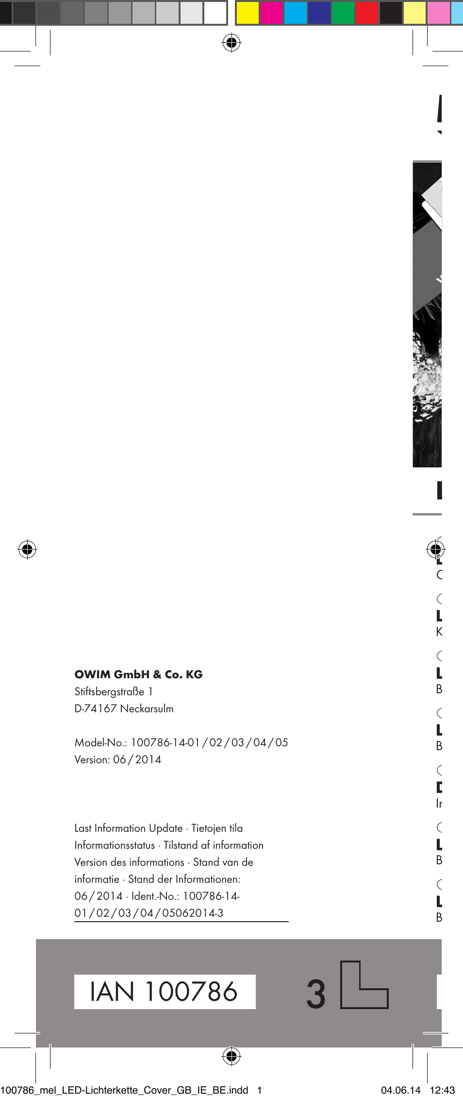 Led light decoration | Melinera 100786-14-01/02/03/04/05 User Manual | Page 47 / 47
