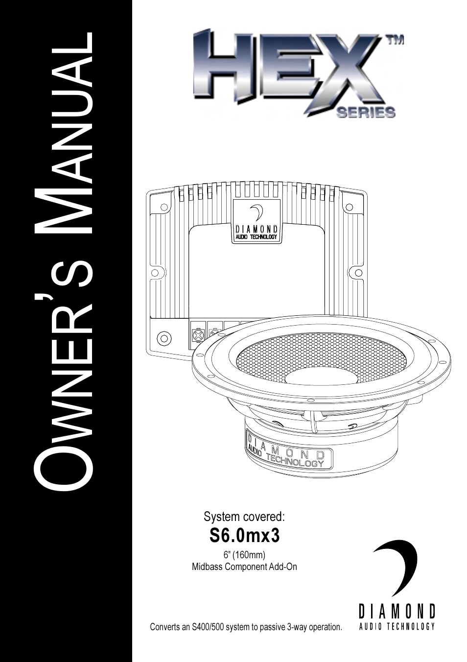 Diamond Audio Technology S6.0MX3 User Manual | 4 pages