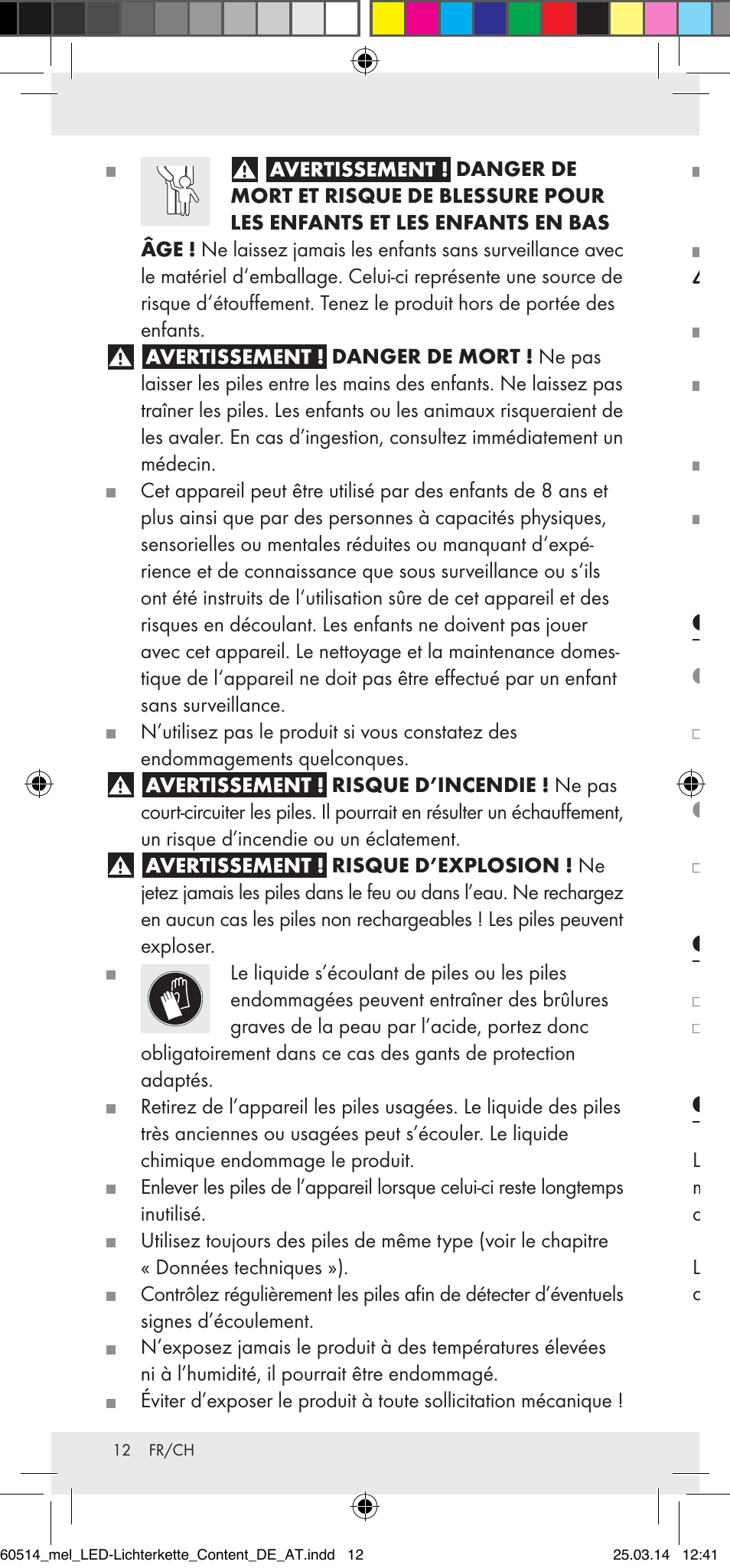 Mise en marche et coupure, Nettoyage et entretien, Traitement des déchets | Melinera Z30893 User Manual | Page 12 / 20