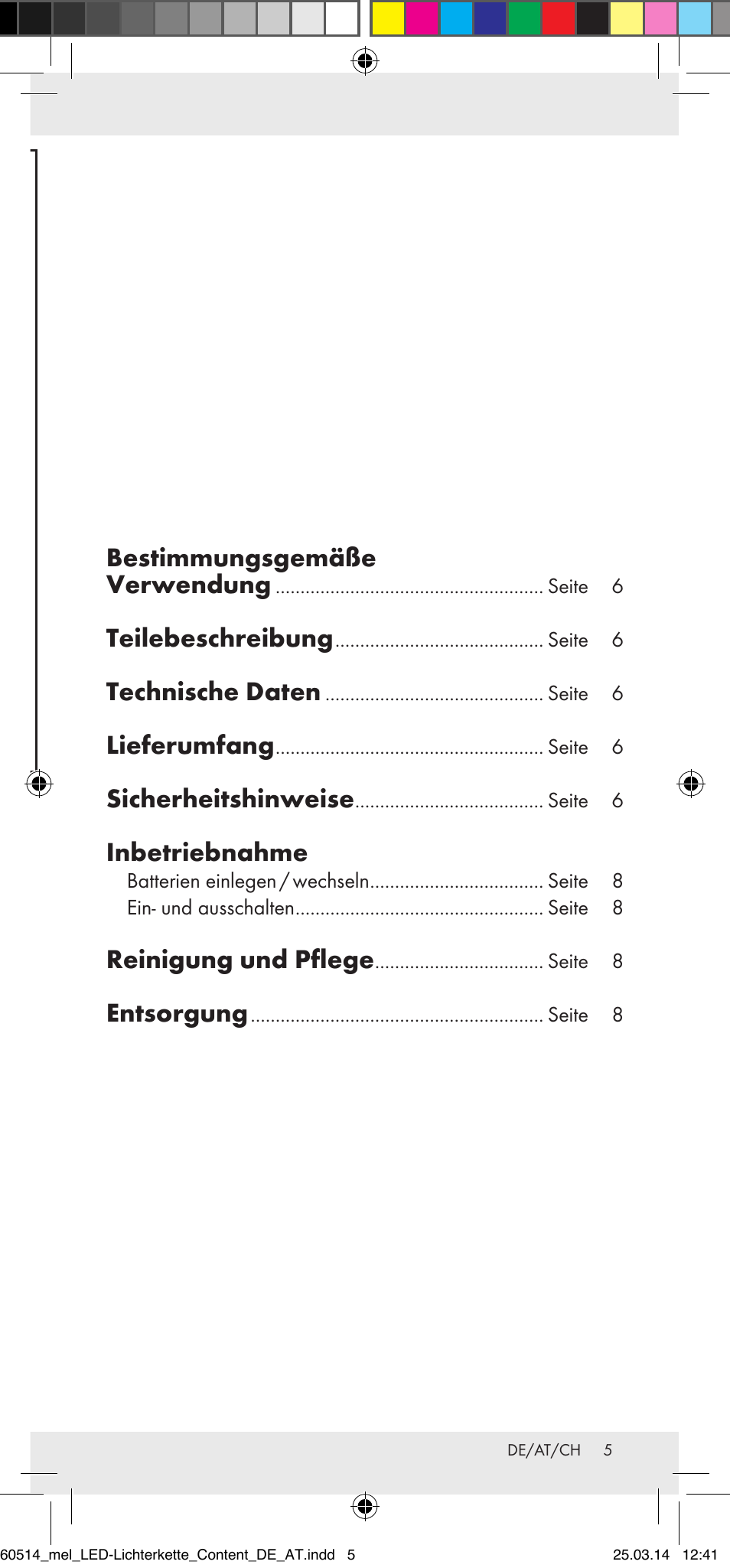 Bestimmungsgemäße verwendung, Teilebeschreibung, Technische daten | Lieferumfang, Sicherheitshinweise, Inbetriebnahme, Reinigung und pflege, Entsorgung | Melinera Z30893 User Manual | Page 5 / 20