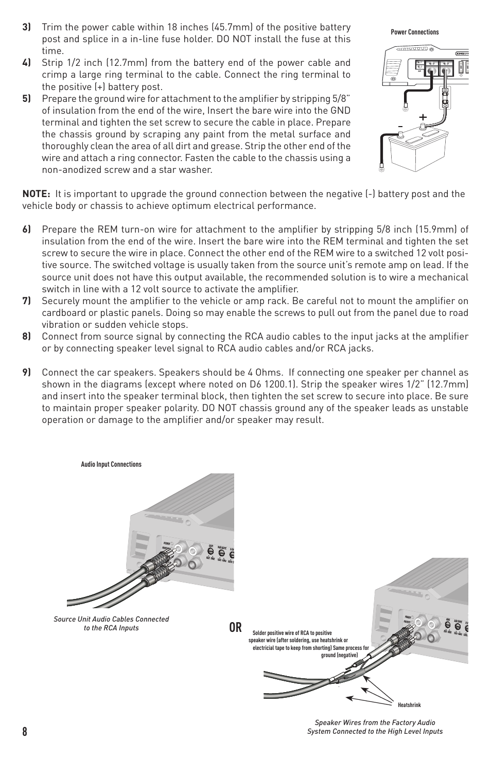 Diamond Audio Technology D6 1200.1 User Manual | Page 8 / 12
