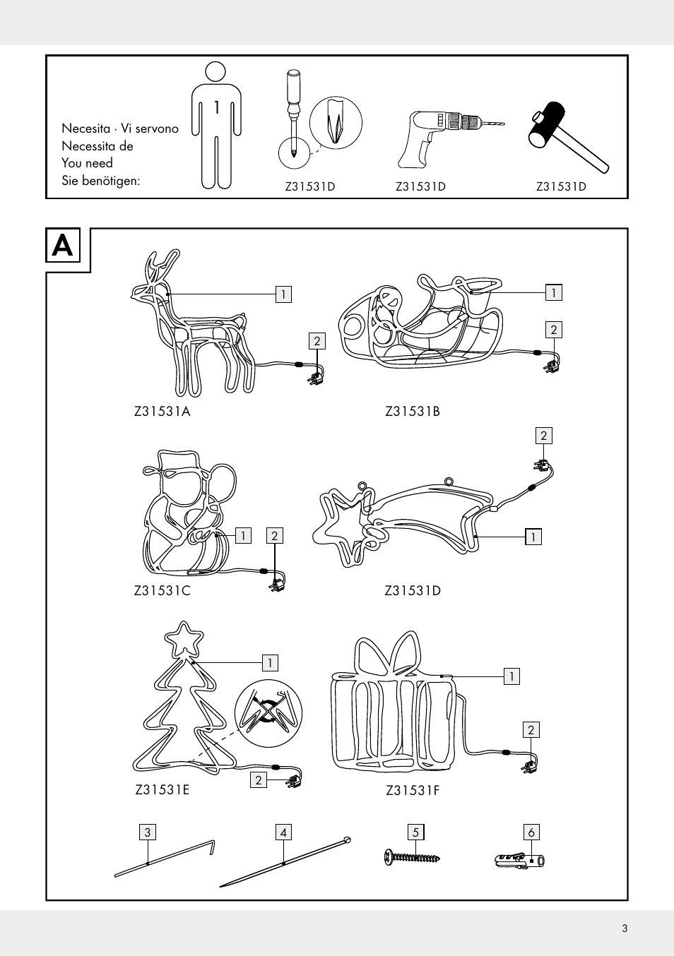 Melinera Z31531 User Manual | Page 3 / 24