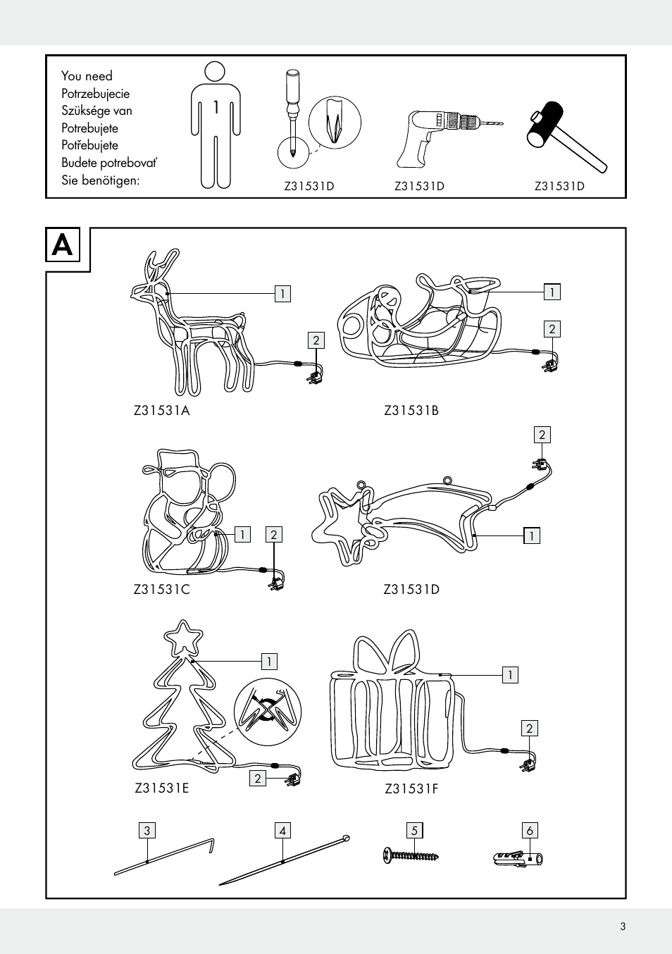 Melinera Z31531 User Manual | Page 3 / 31