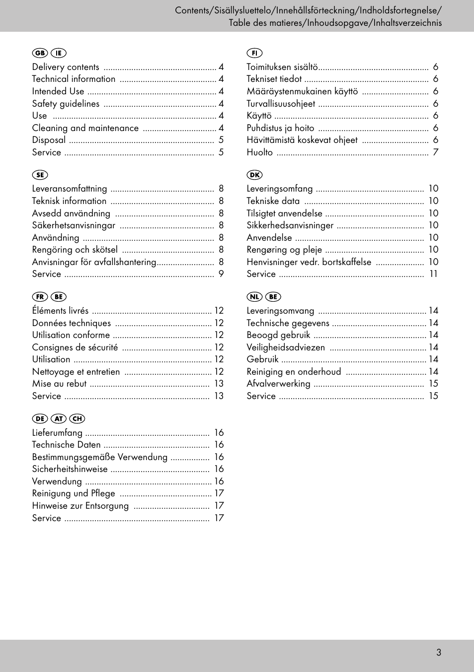 Melinera HL-1860 User Manual | Page 3 / 20