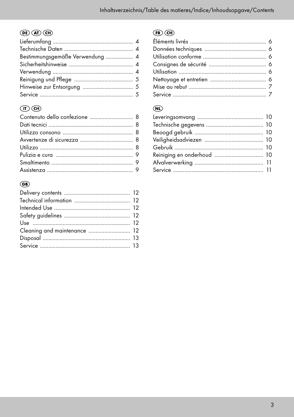 Melinera HL-1858 User Manual | Page 3 / 16