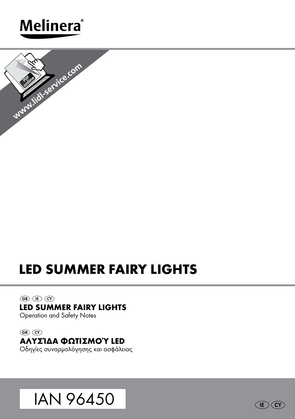 Melinera Z31413 User Manual | 10 pages