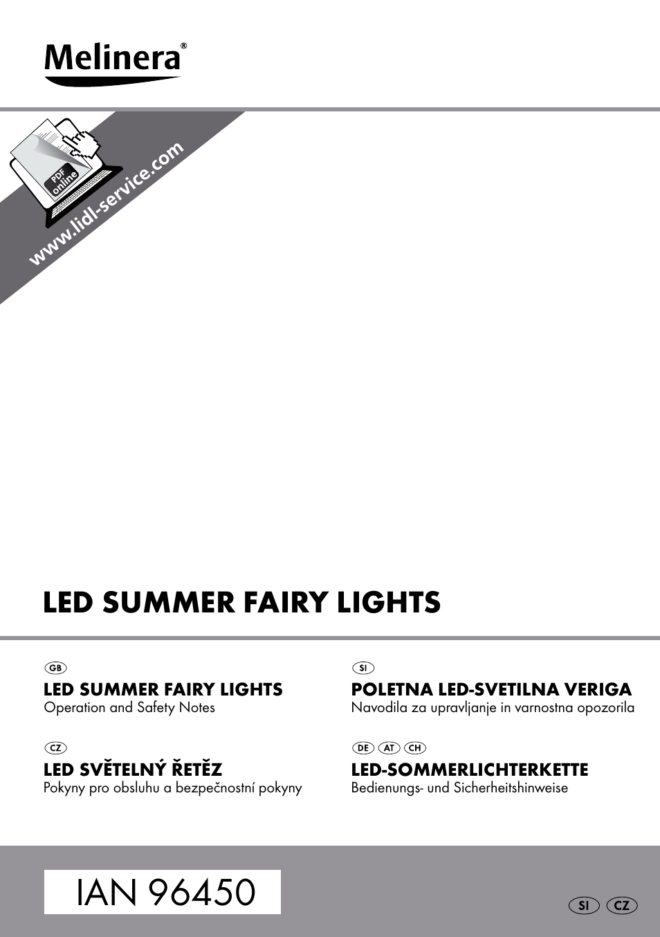 Melinera Z31413 User Manual | 16 pages