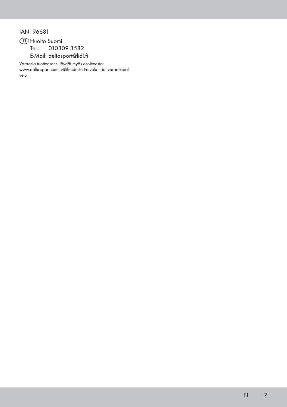 Melinera BL-1833 User Manual | Page 7 / 20