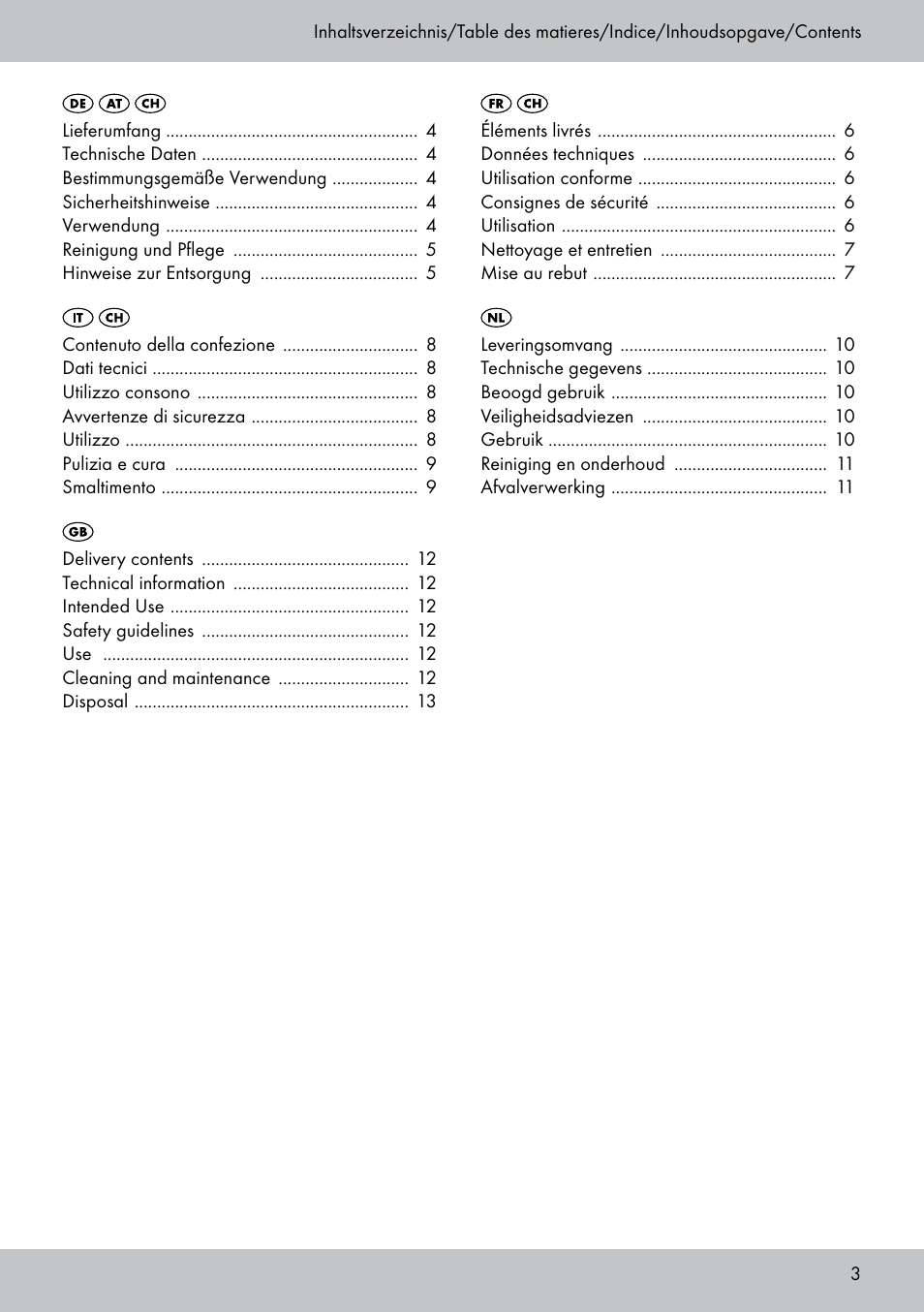 Melinera BL-1831 User Manual | Page 3 / 16