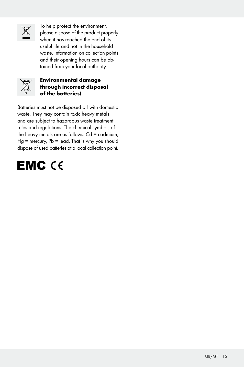 Melinera Z30923A/Z30923B/Z30923C User Manual | Page 15 / 19