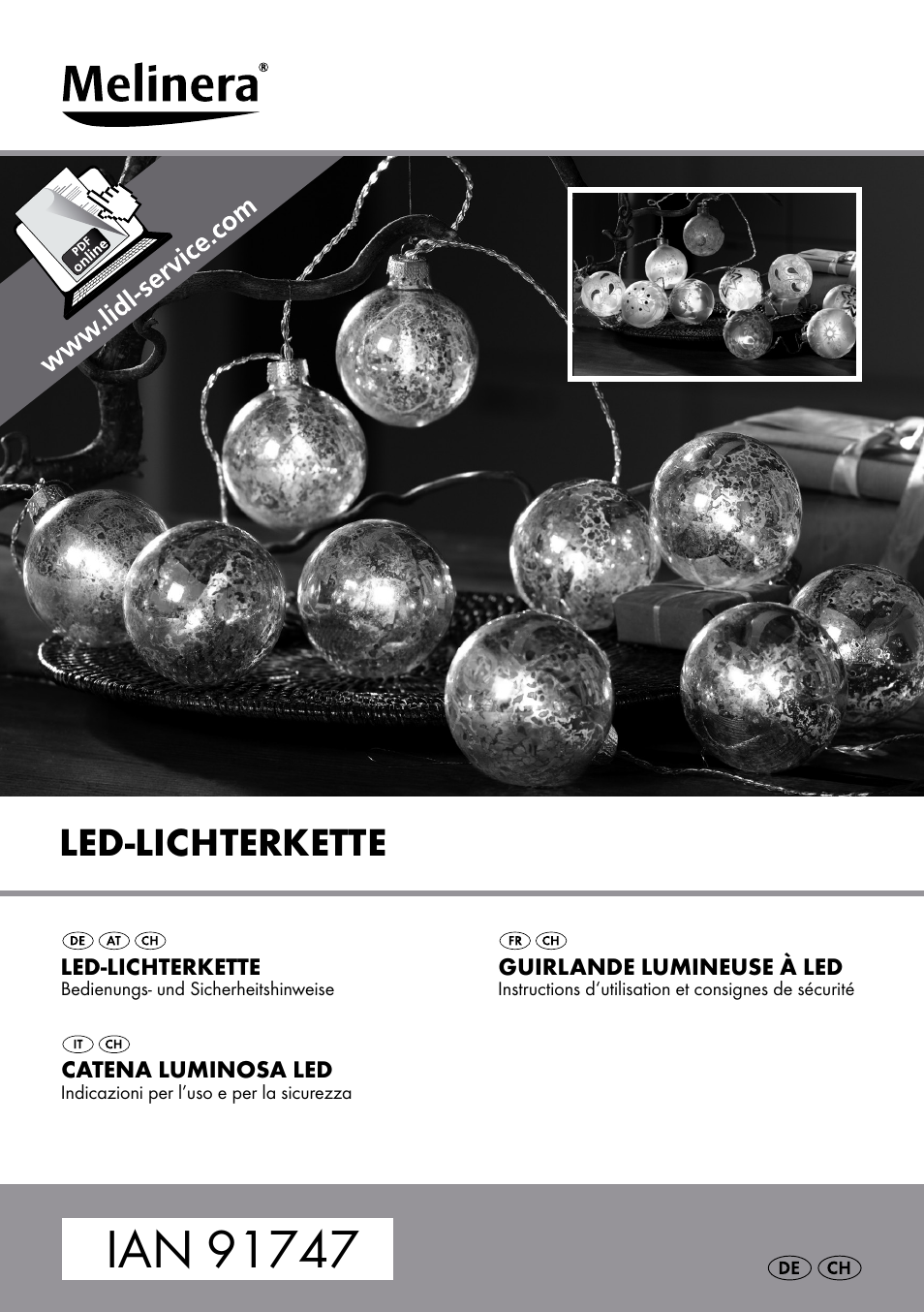 Melinera Z31634A/Z31634B User Manual | 10 pages