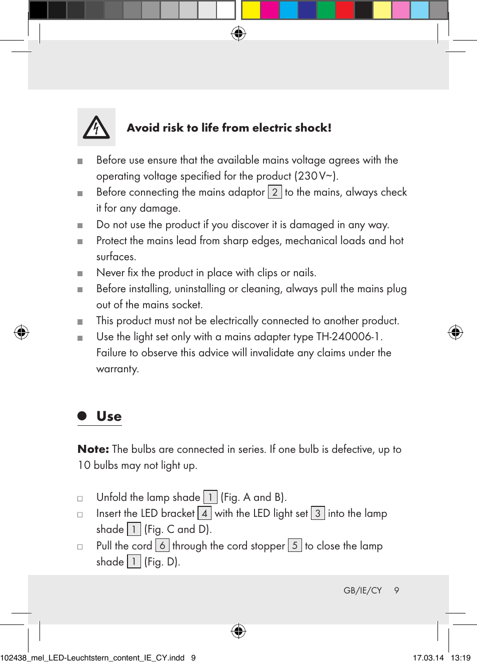 Melinera Z31617A-BS/Z31617B-BS/ Z31617C-BS User Manual | Page 9 / 21