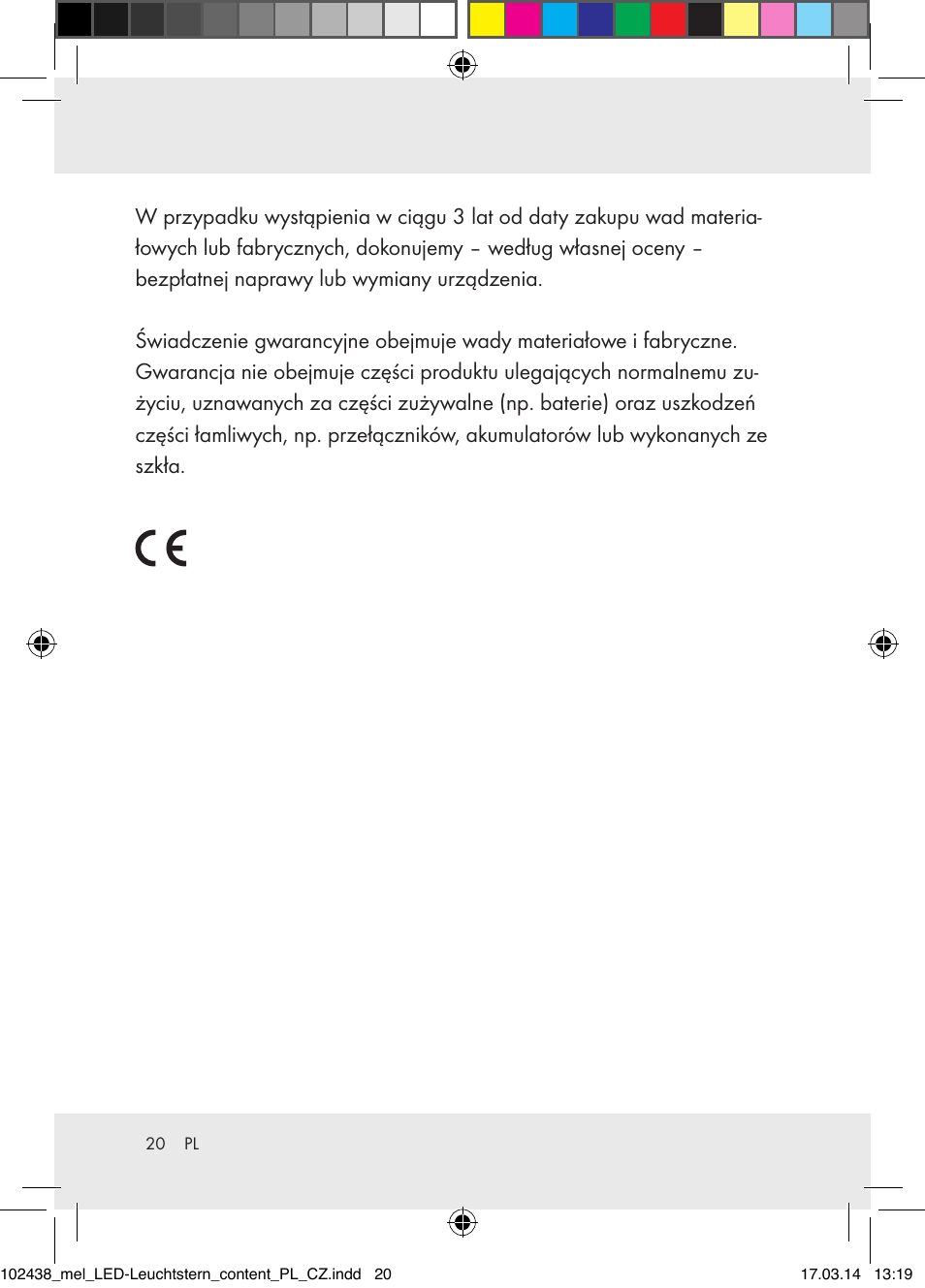 Melinera Z31617A-BS/Z31617B-BS/ Z31617C-BS User Manual | Page 20 / 36