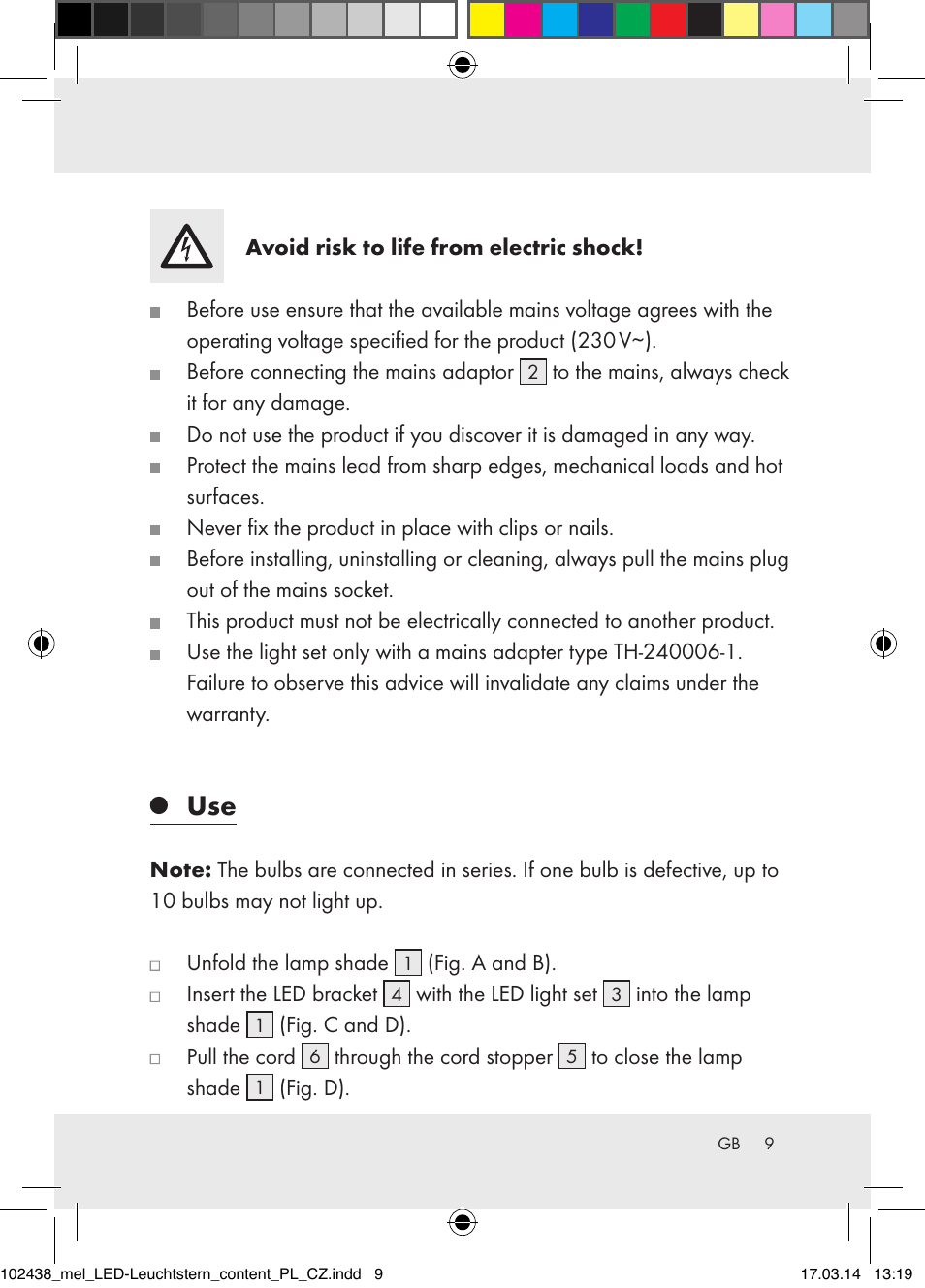 Melinera Z31617A-BS/Z31617B-BS/ Z31617C-BS User Manual | Page 9 / 36