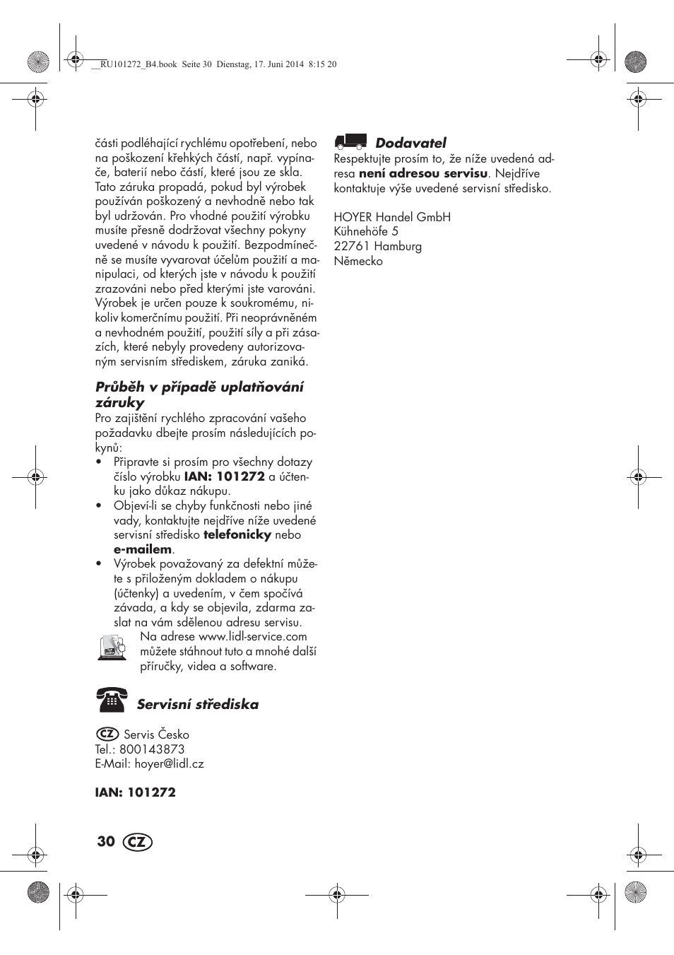 Melinera MWBA 5 A1 User Manual | Page 32 / 46