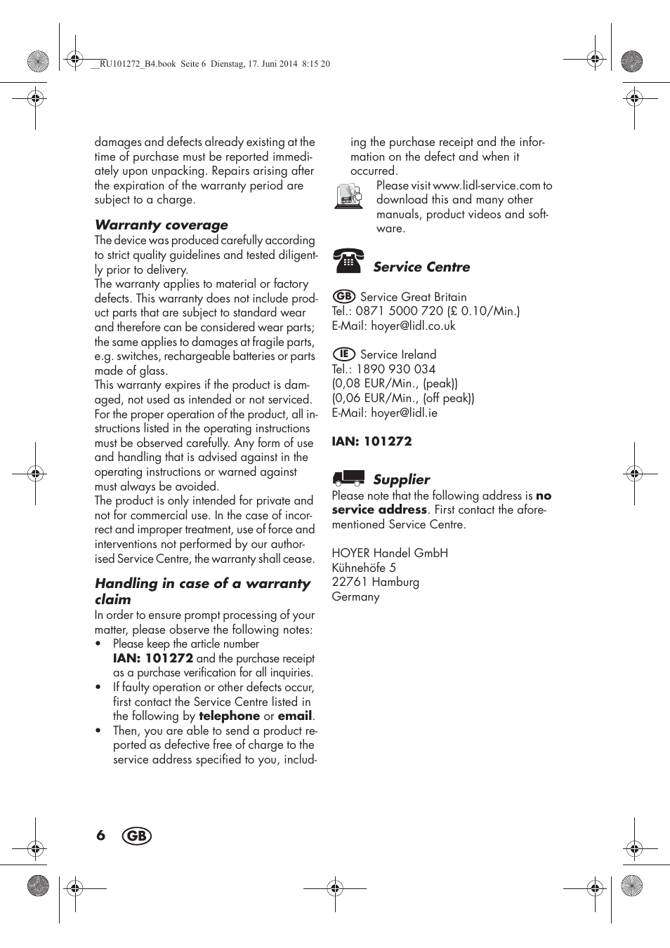 Melinera MWBA 5 A1 User Manual | Page 8 / 46