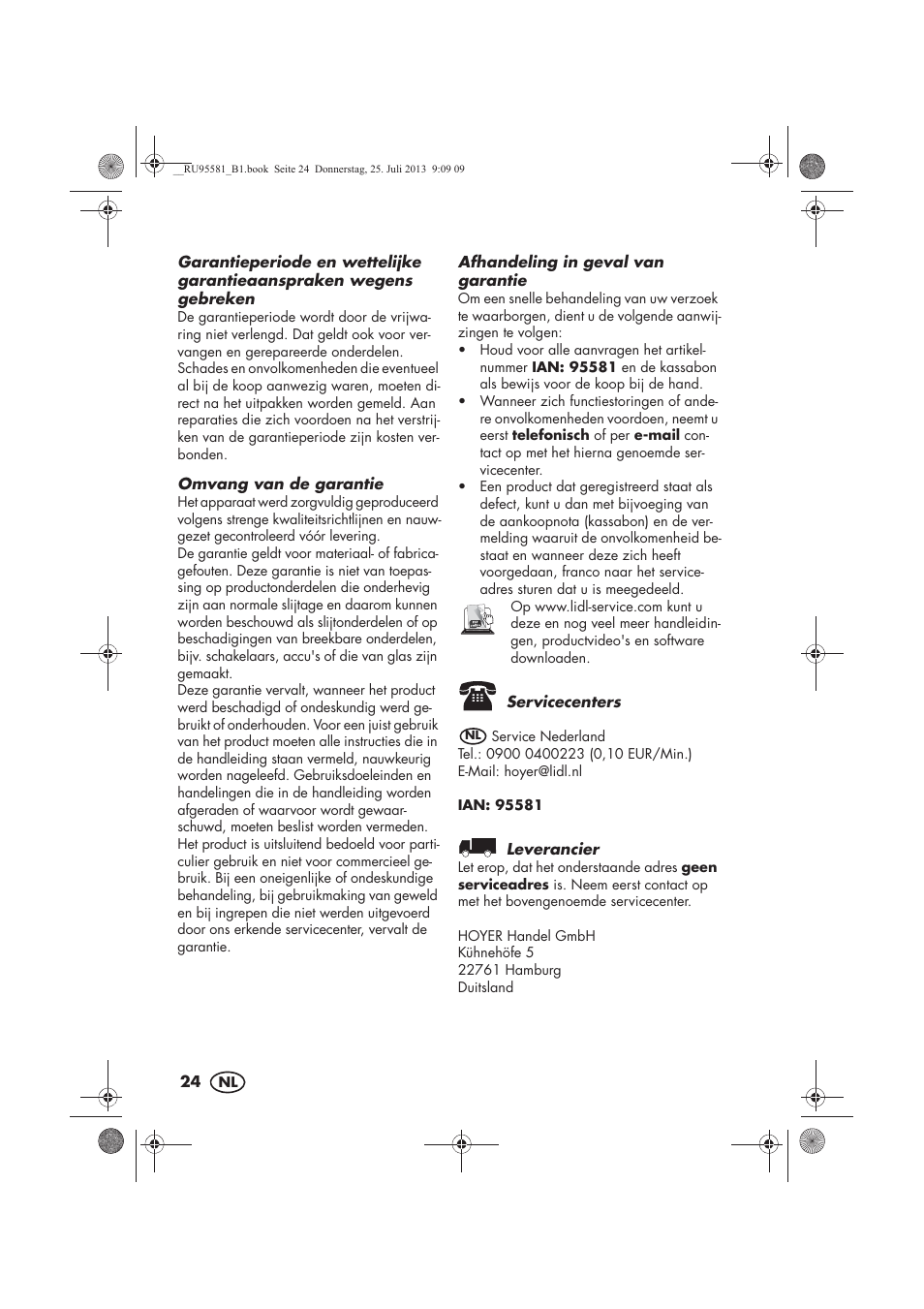 Melinera MWB 5 A1 User Manual | Page 26 / 34