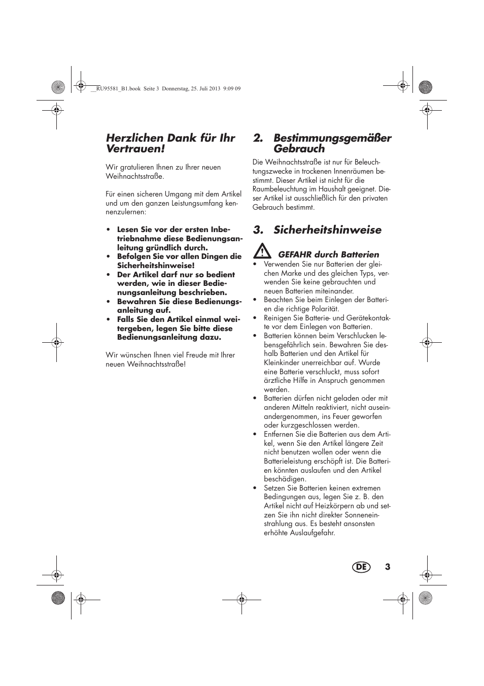 Herzlichen dank für ihr vertrauen, Bestimmungsgemäßer gebrauch, Sicherheitshinweise | Melinera MWB 5 A1 User Manual | Page 5 / 34