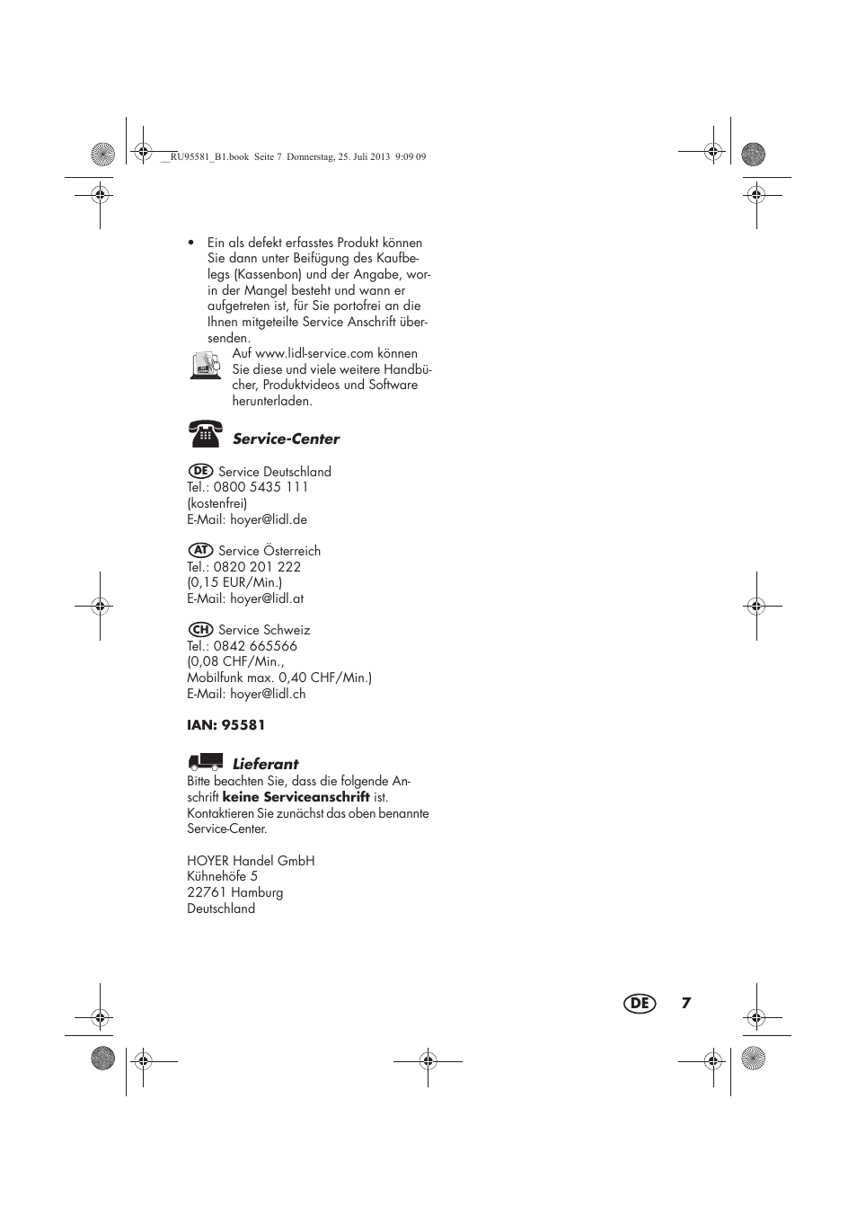 Melinera MWB 5 A1 User Manual | Page 9 / 34