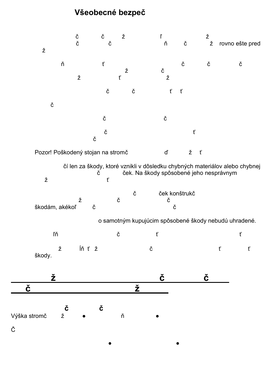 Všeobecné bezpečnostné pokyny, Stojan na viano čný stromček s pedálom | Melinera 3500 User Manual | Page 13 / 17