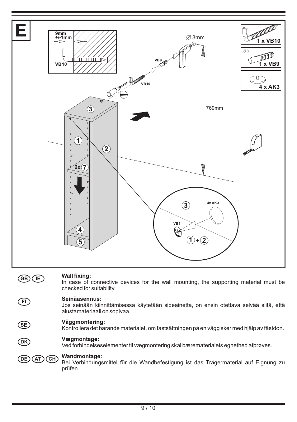 Miomare Shelf Unit User Manual | Page 9 / 10