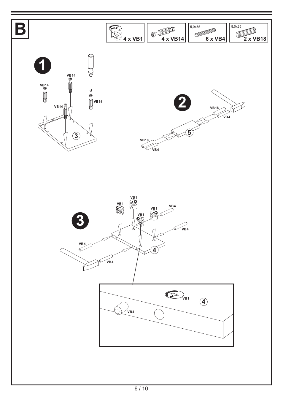 Miomare Shelf Unit User Manual | Page 6 / 10