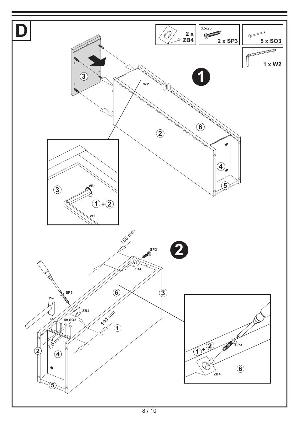 Miomare Shelf Unit User Manual | Page 8 / 10