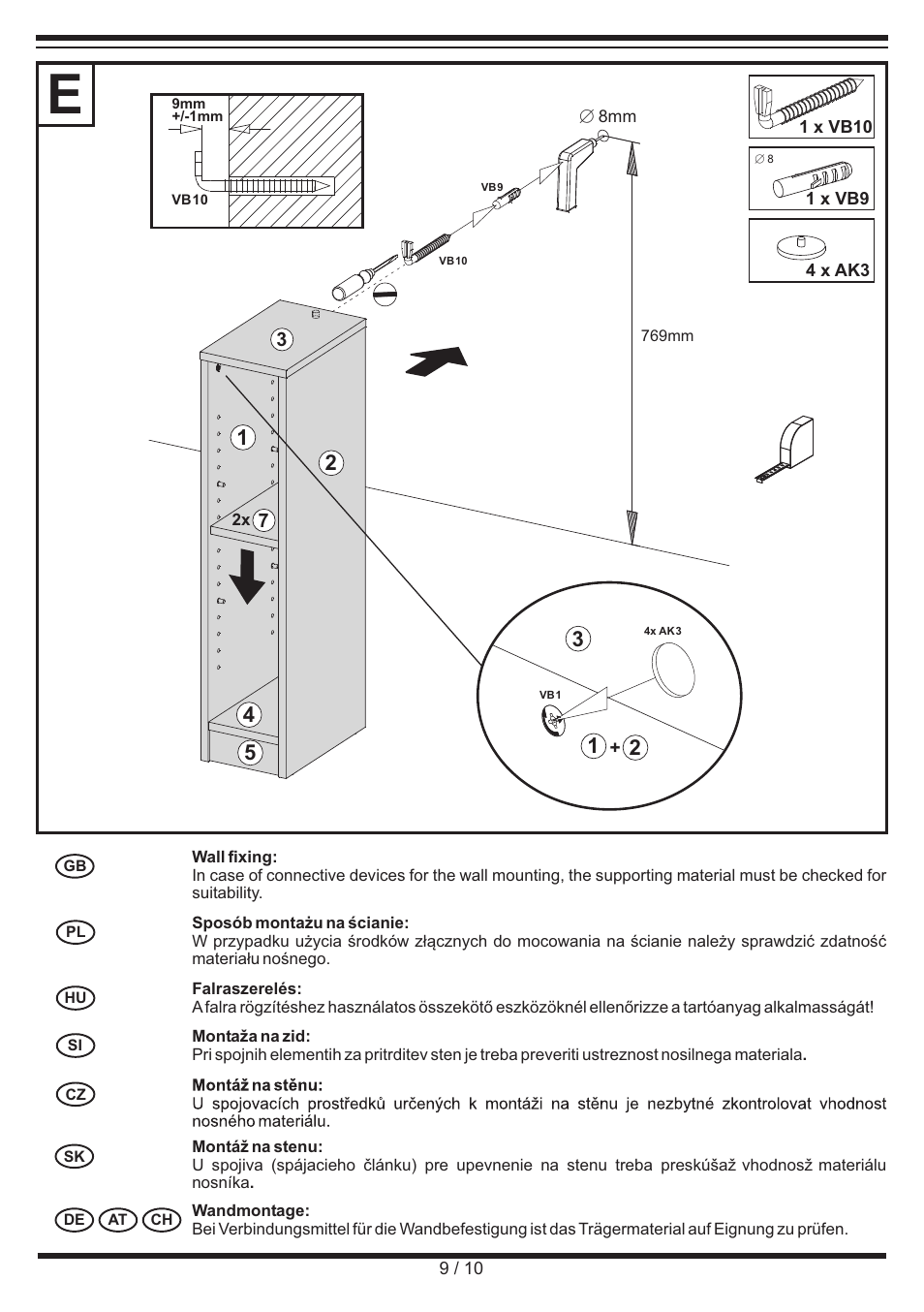 Miomare Shelf Unit User Manual | Page 9 / 10