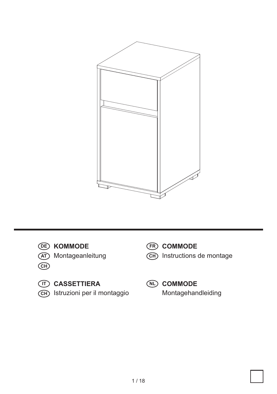 Miomare Bathroom Cabinet User Manual | 18 pages