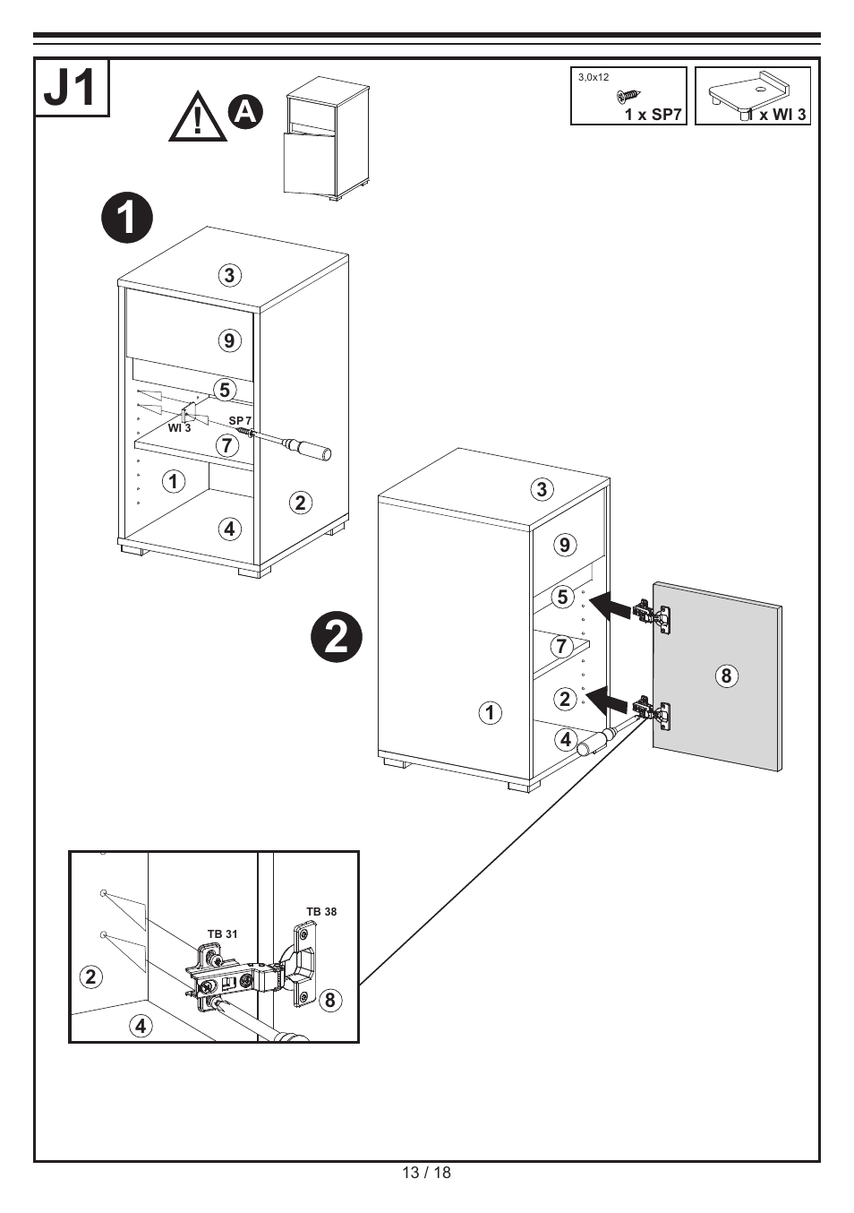 Miomare Bathroom Cabinet User Manual | Page 13 / 18