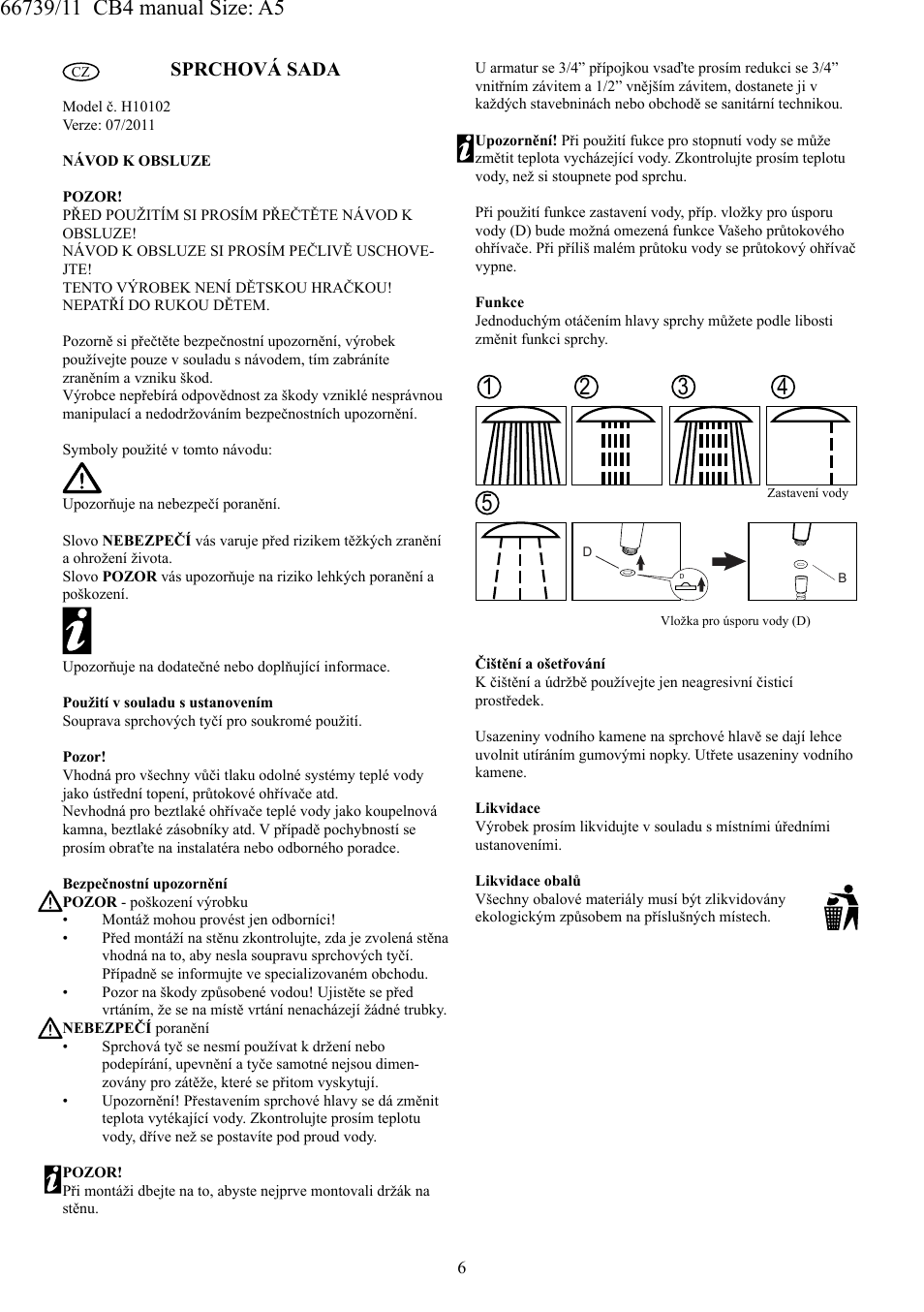 Sprchová sada | Miomare H10102 User Manual | Page 7 / 10